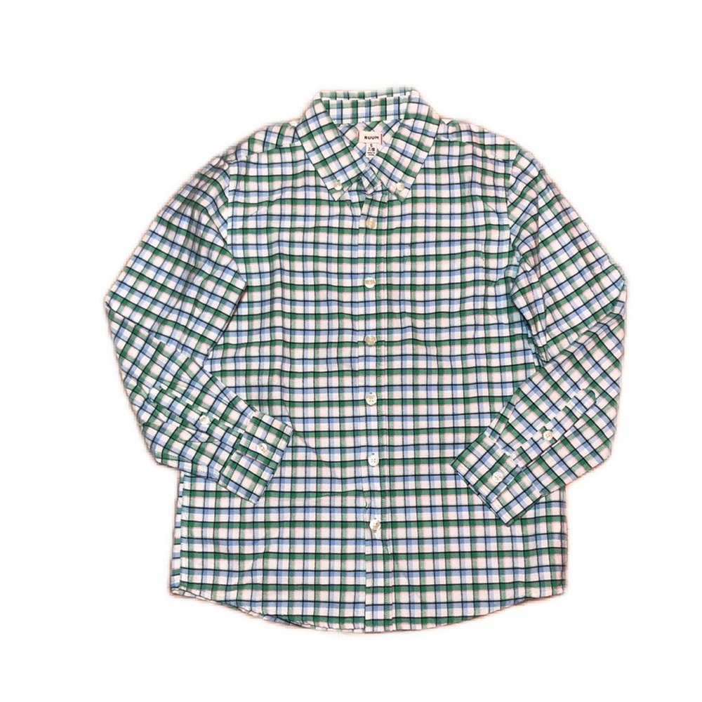 RUUM Boys or Kid’s Flannel Button Down Shirt, size Small 7/8